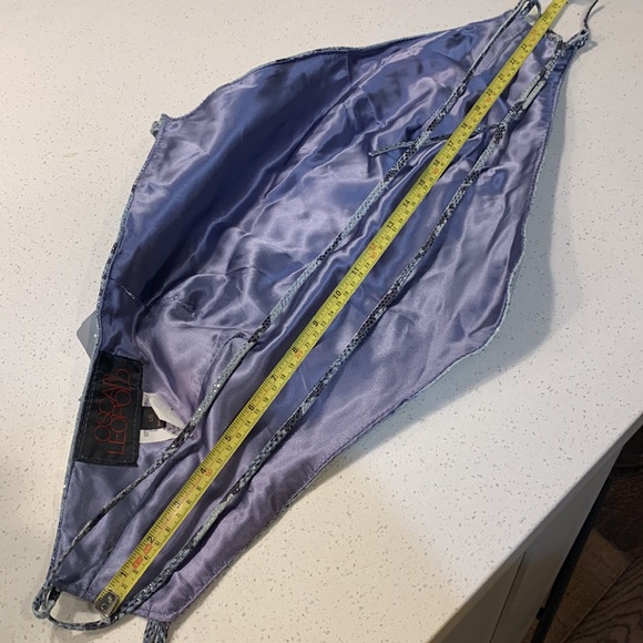 Oscar Leopold lace-up backless leather top - size L - Picture 9 of 10